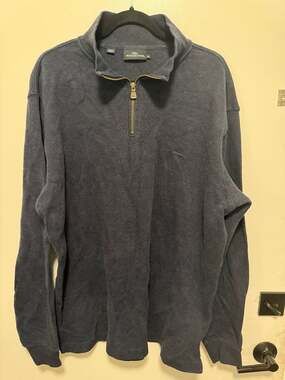 Rodd & Gunn Alton Ave 1/4 Zip Sweatshirt XL Navy Blue Australian Cotton